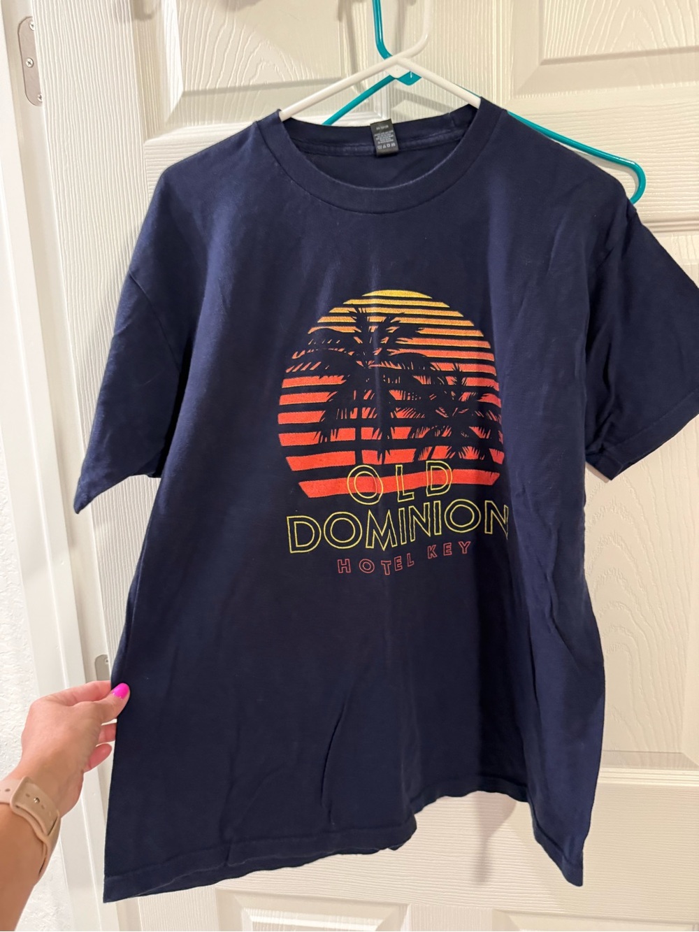 Old Dominion Navy Graphic Tee - Sunset Palm